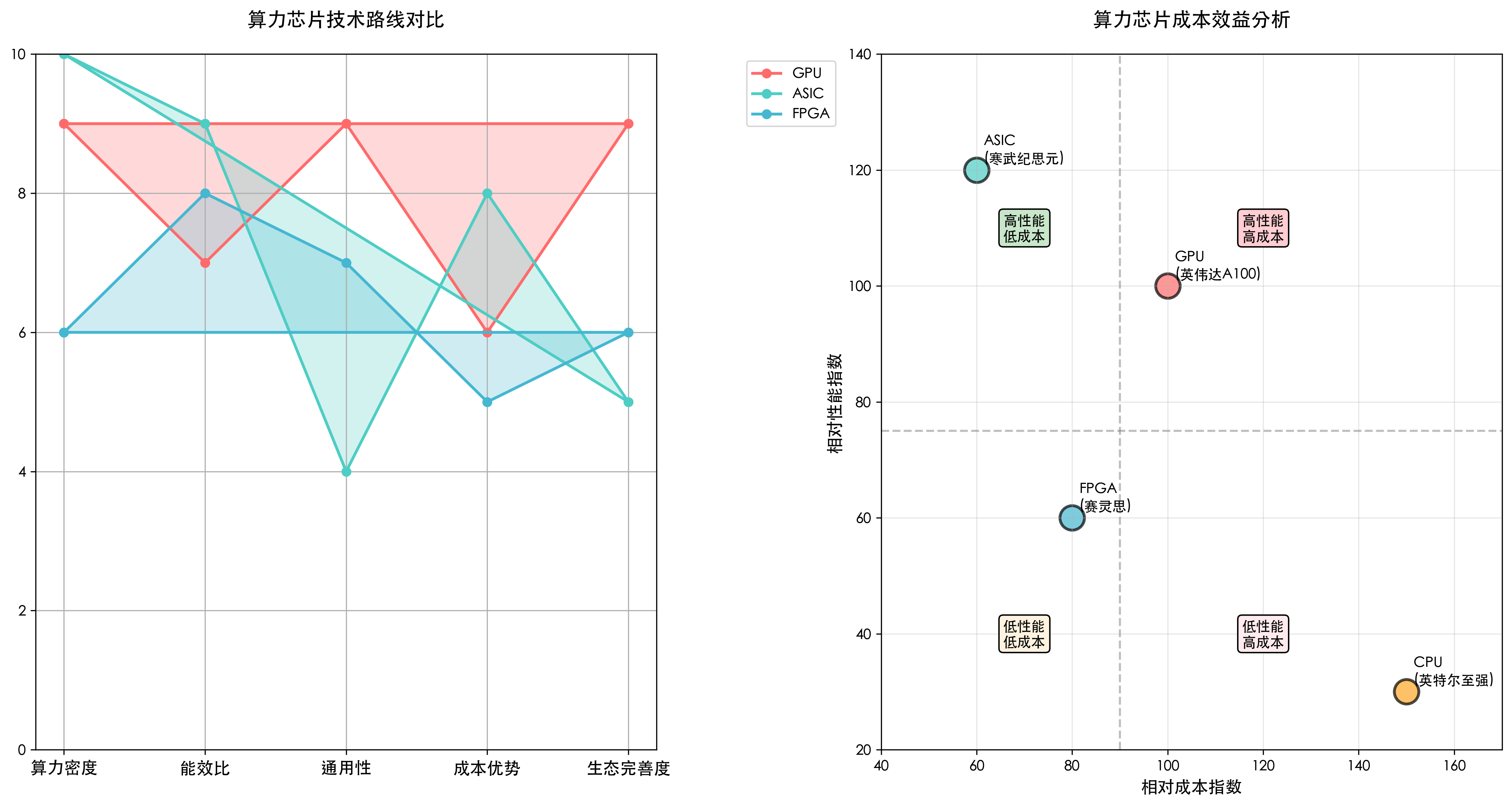 算力芯片技术路线对比分析